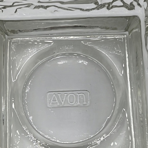AVON CLEAR GLASS CANDLE HOLDER - Picture 7 of 7